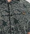 PME Legend Short Sleeve Hemd Druck Dunkelgrün Model / Detail