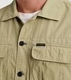 PME Legend Short Sleeve Hemd Bedford Grün Model / Detail