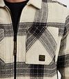PME Legend Overshirt Heavy Yarn Kariert Ecru Model / Detail