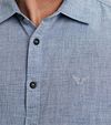 PME Legend Linen Shirt Light Blue Model / Detail