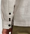 PME Legend Overshirt 2 Tone Slub Ecru Model / Detail
