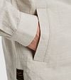 PME Legend Overshirt 2 Tone Slub Ecru Model / Detail