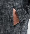 PME Legend Overshirt 2 Tone Slub Navy Model / Detail