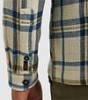 PME Legend Overshirt Checks Ecru Model / Detail