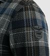 PME Legend Overshirt Dobby Checks Black Grey Model / Detail