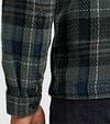 PME Legend Overshirt Dobby Kariert Schwarz Grau Model / Detail