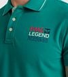PME Legend Piqué Polo Shirt Logo Green Model / Detail