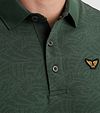 PME Legend Polo Shirt Jacquard Jersey Olive Green Model / Detail