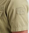 PME Legend Short Sleeve Chemise Bedford Vert Model / Detail