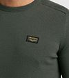 PME Legend Buckley Sweater Olive Green Model / Detail