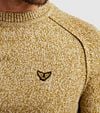 PME Legend Sweater Wool Mix Melange Yellow Model / Detail