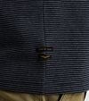 PME Legend T-Shirt Textured Stripe Navy Model / Detail