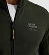 PME Legend Vest Jacquard Interlock Olijfgroen Model / Detail