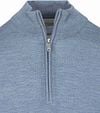 Profuomo Half Zip Pullover Merino Wool Melange Blue Product / Detail