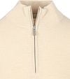 Profuomo Half Zip Pullover Structure Ecru Product / Detail