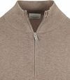 Profuomo Half Zip Pullover Luxury Basic Taupe Product / Detail