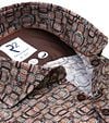 R2 Overhemd Print Bruin Product / Detail