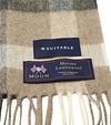 Suitable Scarf Checkered Merino Beige Product / Detail