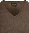 Steppin' Out Pullover Cotton Cashmere V-Neck Taupe Melange Product / Detail