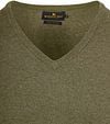 Steppin' Out Pullover Cotton Cashmere V-Neck Olive Green Product / Detail