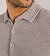 State Of Art Pique Polo Shirt Light Brown Model / Detail
