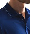State of Art Poloshirt Piqué Bleu Cobalt Model / Detail