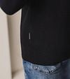 State Of Art Pullover Structure Contrast Navy Model / Detail