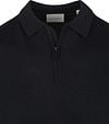 Suitable Knitted Half Zip Polo Navy Product / Detail