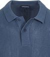 Suitable Respect Polo Structure Knit Blauw Product / Detail