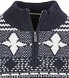 Suitable Odde Half Zip Trui Wolblend Navy Product / Detail