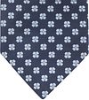 Suitable Tie Silk Stripe Flowers Navy Product / Detail