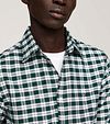 Tommy Hilfiger Chemise Oxford A Carreaux Vert Model / Detail