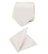 Trouw Stropdas + Pochet Carre Off-white 5102435SET09A D&P Carre kopen | Suitable