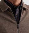 Vanguard Cardigan Wool Blend Brown Model / Detail