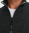Vanguard Cardigan Wool Blend Anthracite Model / Detail