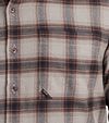 Vanguard Chemise Taupe A Carreaux Model / Detail