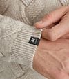 Vanguard Halfzip Pullover Struktur Wool Blend Ecru Model / Detail