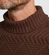 Vanguard Knitted Turtleneck Brown Model / Detail
