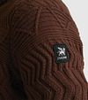 Vanguard Knitted Turtleneck Brown Model / Detail