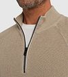 Vanguard Pullover Half Zip Beige Model / Detail