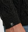 Vanguard Pullover Half Zip Heavy Knit Black Model / Detail