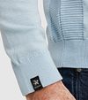 Vanguard Pullover Slubs Light Blue Model / Detail