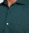 Vanguard Shirt Dark Green Melange Model / Detail