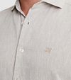 Vanguard Shirt Linen Beige Model / Detail