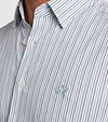 Vanguard Shirt Stripes Light Blue Model / Detail