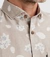 Vanguard Short Sleeve Shirt Linen Beige Model / Detail