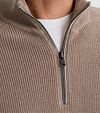 Vanguard Pullover Half Zip Beige Model / Detail