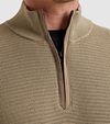 Vanguard Pullover Half Zip Beige  Model / Detail