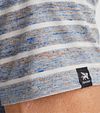 Vanguard T-Shirt Stripes Grey Blue Model / Detail