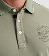 PME Legend Poloshirt Piqué Logo Gris Vert Model / Detail